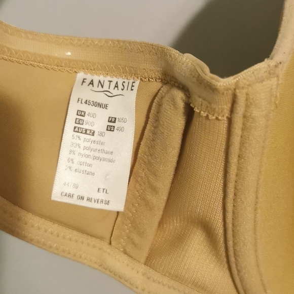 FANTASIE Bra Molded Cups Strapless Nude 40D Plus - Picture 5 of 6